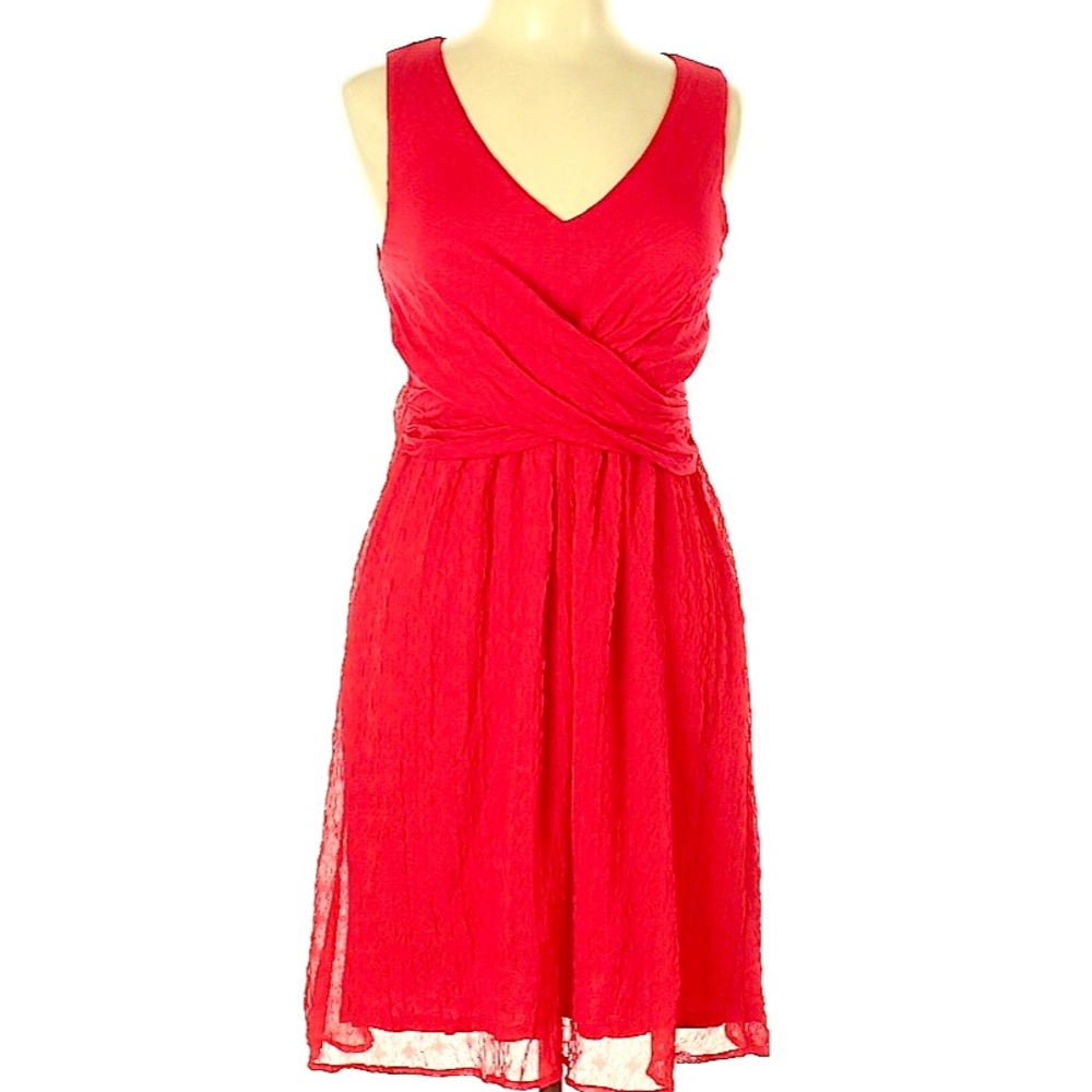 Flirty Red Anthropologie Dress